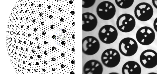 3D_target_pattern_for_optical_position_tracking